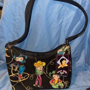 Betty boop western print hand bag